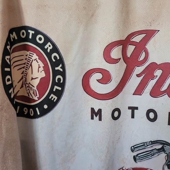 Indian Motorcycle Print T Shirt Mens Size M - Picture 5 of 7